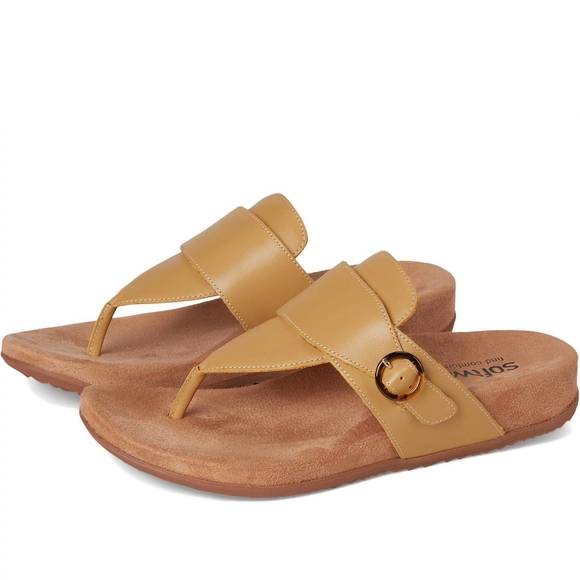 NEW SOFTWALK women's belize sandals in dusk yellow - Picture 1 of 2